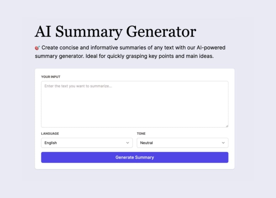 AI Summarizer