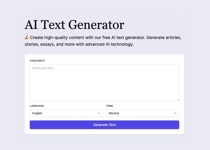 AI Text Generator